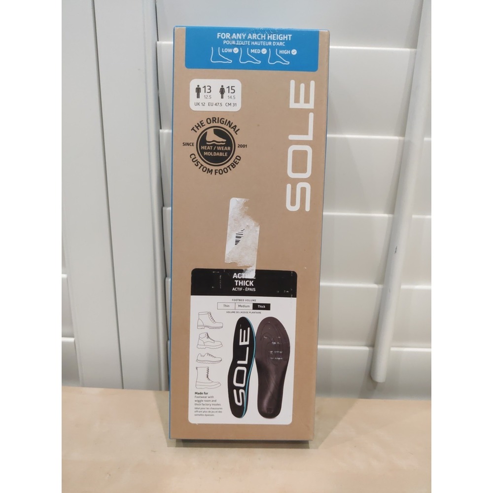 SOLE Active Thick Insoles‎ - Men's Size Mens 13 / Womens 15, Regular